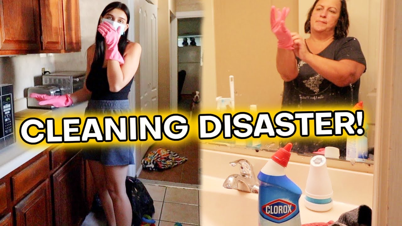 DEEP CLEANING BLAKE'S DISGUSTING HOUSE!!!