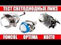 Тест Светодиодных (LED) Линз KOITO OPTIMA FONCOL