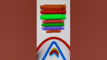 Change Color Robot ASMR POP Tube Sounds #diy #satisfyingvideo #oddasmr #relaxing #creative