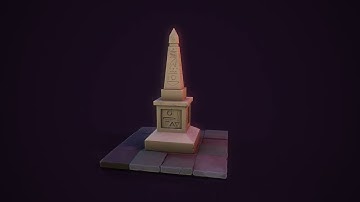 ⚡ Timelapse 3D – Creación de un Obelisco | Maya, ZBrush & Substance Painter