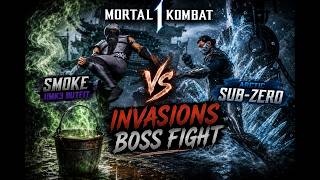 Mortal Kombat 1 - Smoke VS Arctic Sub-Zero (Final Boss Fight) (Invasions Cryomancer)