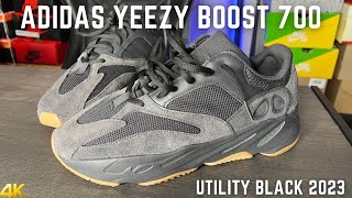 Adidas Yeezy Boost 700 Utility Black On Feet Review 2023