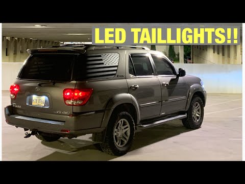 Toyota Sequoia LED Taillights, Turn Signals, Reverse Lights and License Plate Lights!!