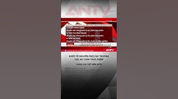 Khởi tố nguyên Phó Cục trưởng Cục An toàn thực phẩm thuộc Bộ Y Tế #antv #thoisu #shorts