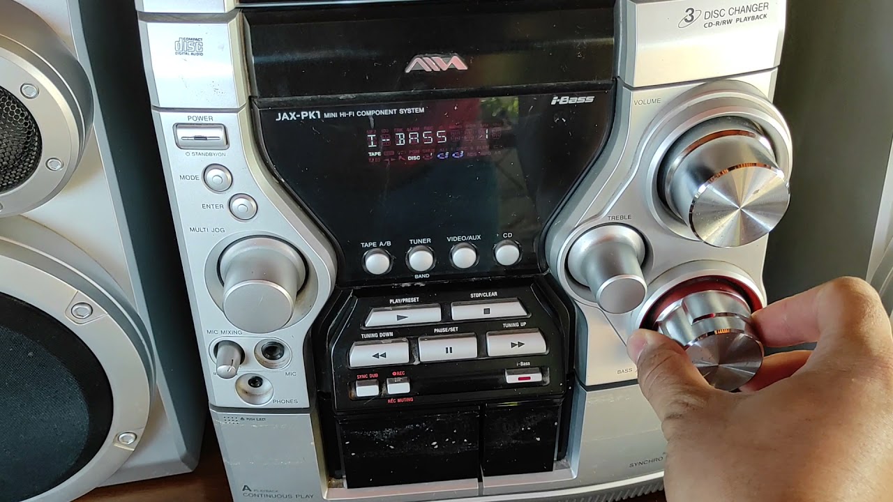 AIWA (CX-JN1) (JAX PK1) Mini Hi-Fi component System i-Bass (Vendido ...