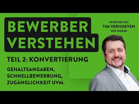 Recruiting - Was treibt Konvertierungsraten? Lernen aus Daten feat. Tim Verhoeven