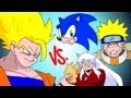 GOKU vs EVERYBODY UCF7.5 SONIC! NARUTO! INUYASHA!