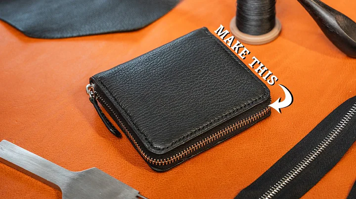 Make your own Zipped Wallet! // Leathercraft make along tutorial // PDF pattern pack