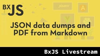 BxJS Website - JSON data dumps and PDFs from markdown