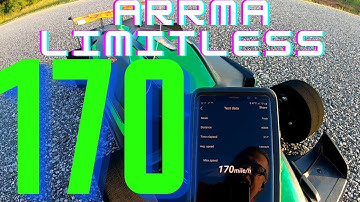 Arrma Limitless speed run ,          OPEN WHEEL.  NEW PB 170 mph