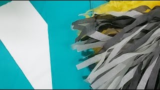 👇Manguitas flecos Celeste y blanco de papel 🥳De Todo Manual está en vivo