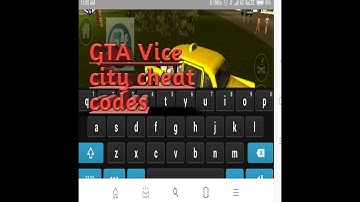 How to add cheat codes keyboard in gta vice city android