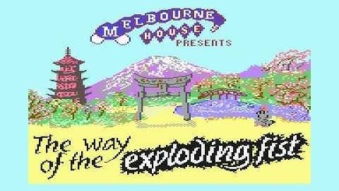 Way of the exploding fist for the Commodore 64 Classic