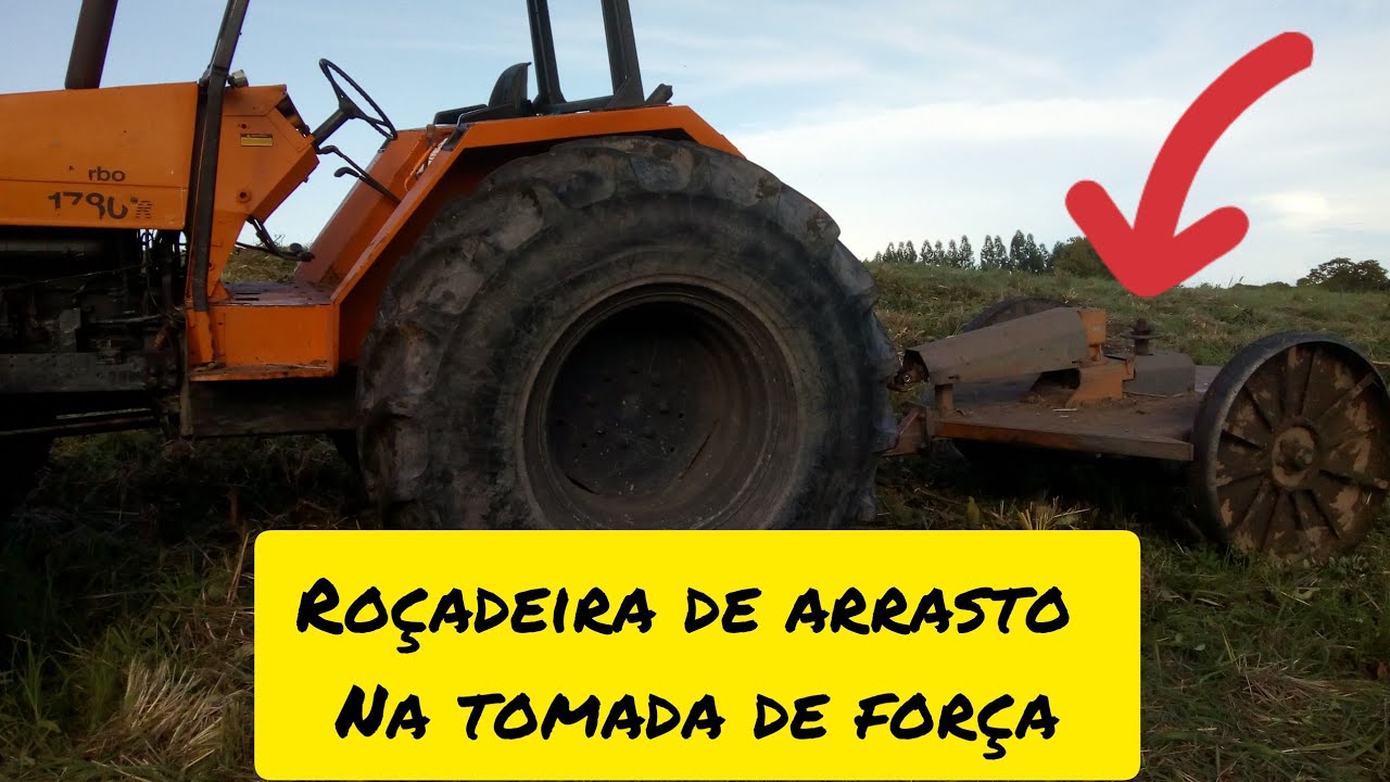 Roçadeira de arrasto na tomada de força..(presta ou não??) - YouTube