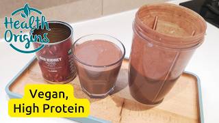 I Made a High Protein Vegan Chocolate Shake With Kidney Beans — Tastes Like Dessert!