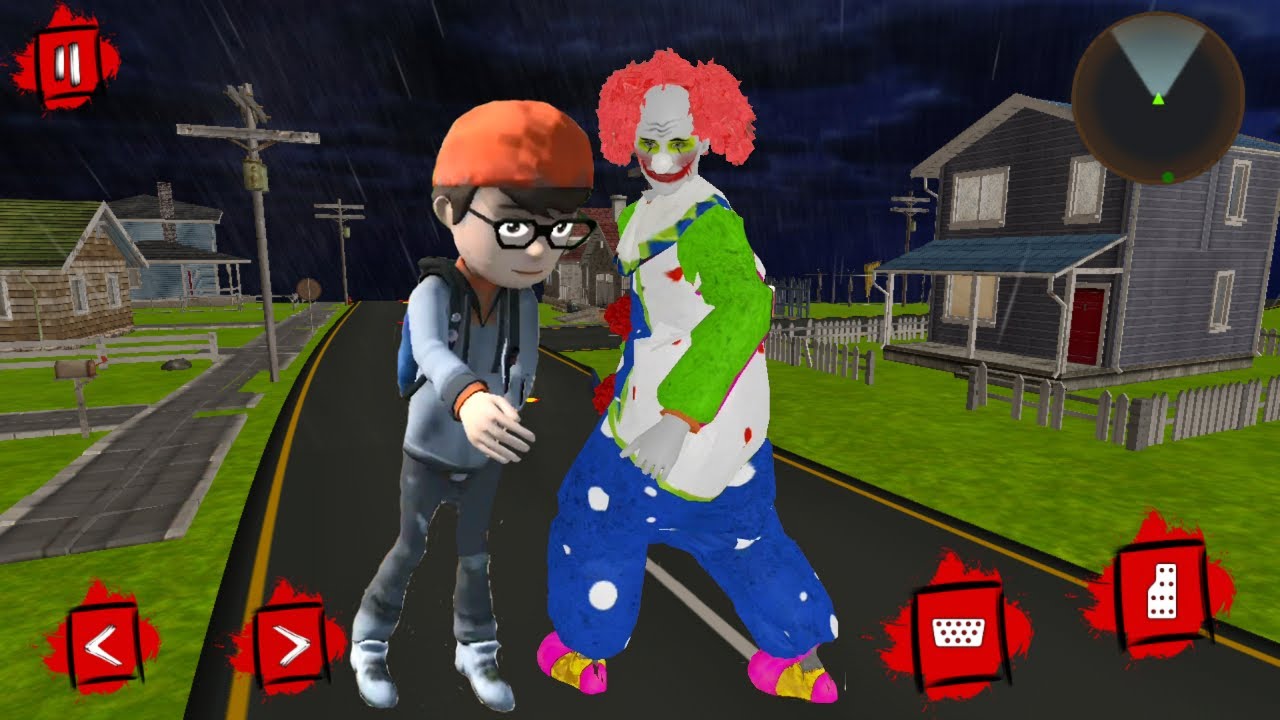 Freaky Horror Clown Scary Neighborhood Escape Game New Clown Full ...