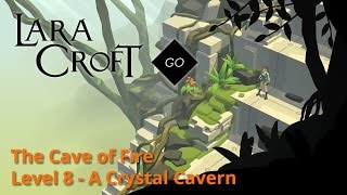 Lara Croft GO - The Cave of Fire 8 - A Crystal Cavern Walkthrough Resimi