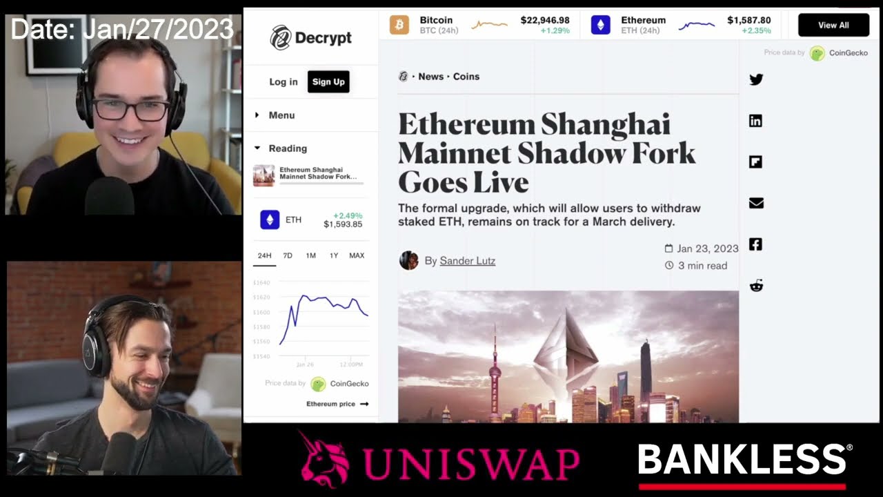 Ethereum on track for major update in March (Shanghai fork)