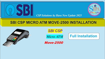 🏧SBI Kiosk banking M-ATM move-2500 software installation!! Micro ATM full install step by step!🏧