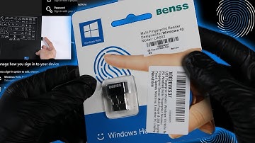 How to setup finger print lock on Any Windows 10 & 11 PC - Benss USB Fingerprint Reader