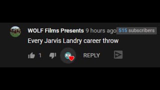 Every Jarvis Landry Career Throw