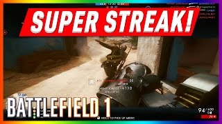 BATTLEFIELD 1 PS4 MULTIPLAYER GAMEPLAY #15 - SUPER SENTRY KILLSTREAK!