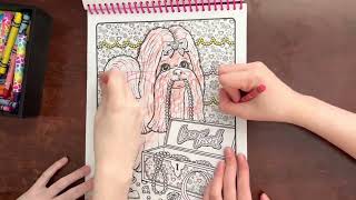 Coloring with Sydney & Starlette!