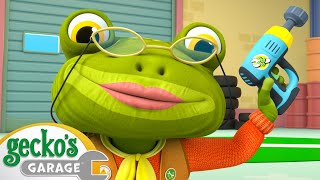 Tire Emergency: Grandma Geckos Lightning-Fast Rescue | Geckos Garage | Toddler Fun Learning