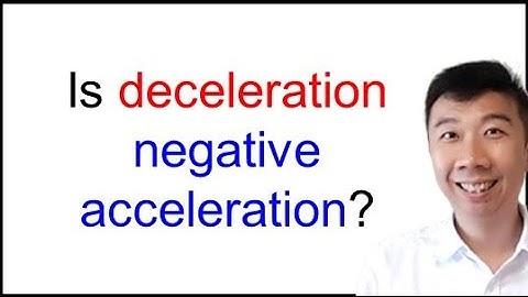 2.1.1 Sign Convention: Why negative acceleration is not deceleration?