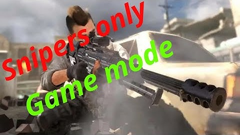 Cod mobile: snipers only game mode is intense