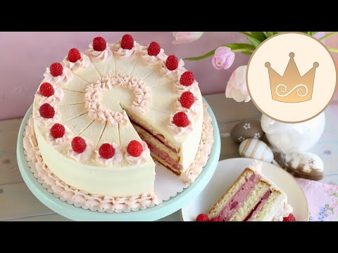 HIMBEER-SAHNETORTE! 🍰👌🏼OSTERTORTE SELBER BACKEN 💝 Rezept von SUGARPRINCESS