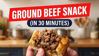 Fast Ground Beef Snack in 30 minutes, Stuffed French Bread with Ground Beef | Nolyns Kitchen