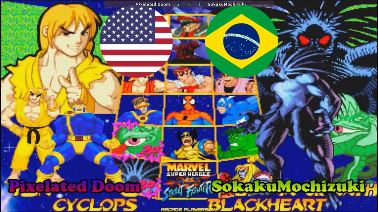マーベルスーパーヒーローズvsストリートファイター ➤ Pixelated Doom