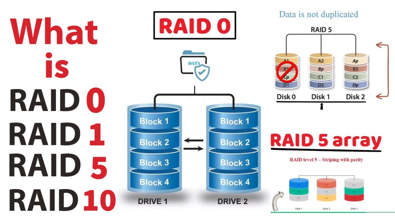 RAID Levels and Types Explained: Differences and Benefits of Each