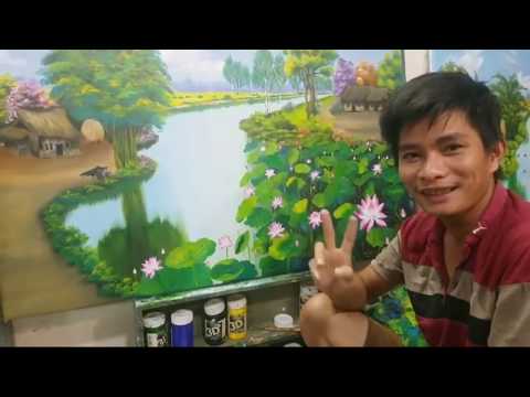 Video Nhật ký Bài tranh hoa Sen, khóa k13 - youtube