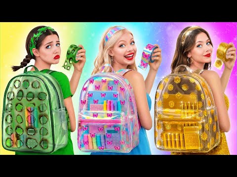 Rich vs Broke vs Giga Rich Girl in School | Crazy Prank Ideas by Super Hyper DO