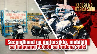 Secondhand na motorsiklo, mabibili sa halagang P5,000 sa bodega sale! | Kapuso Mo, Jessica Soho