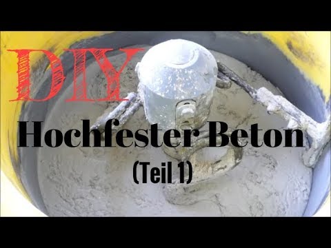 Hochfesten Beton (UHPC) selber mischen /DIY / Teil 1