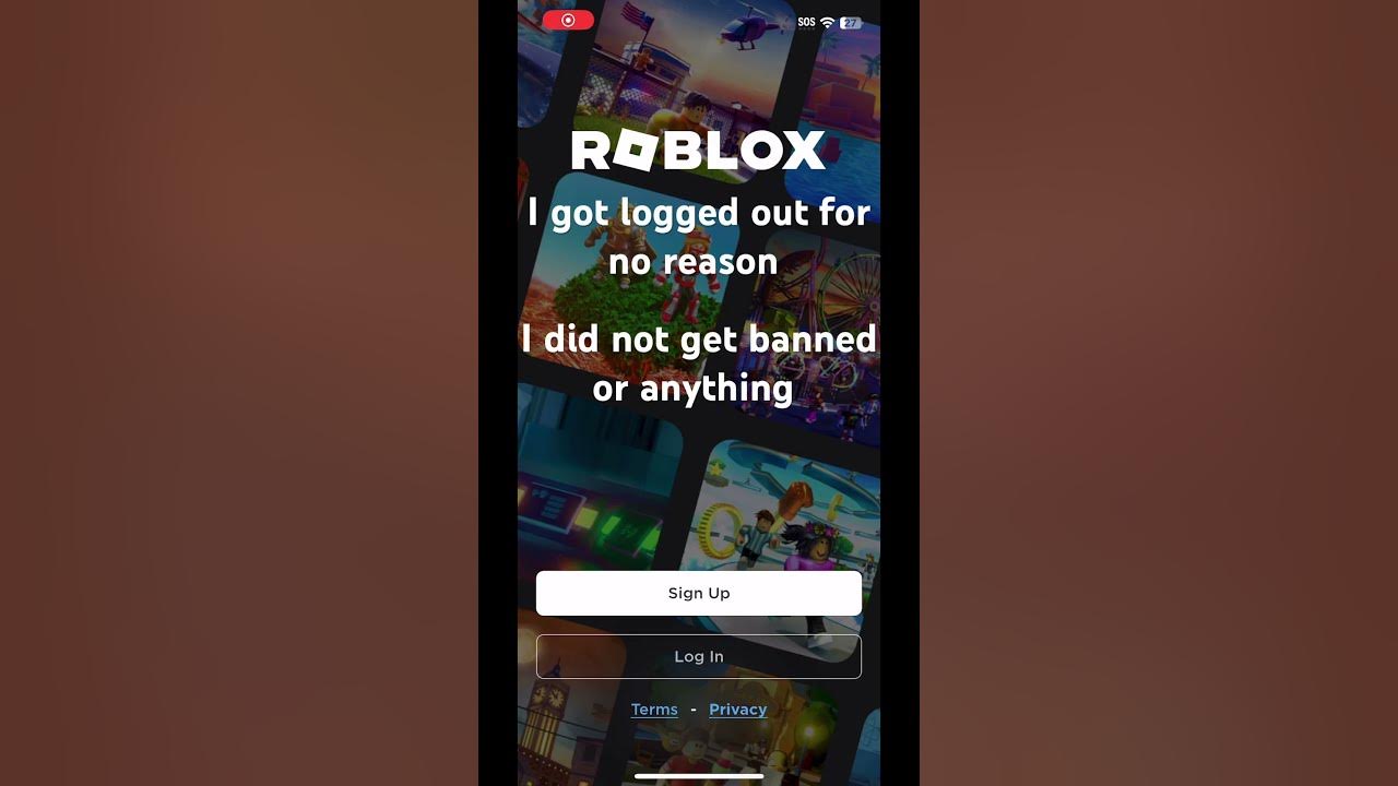 Why did i get logged out roblox youtube
