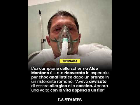 Video Spavento per ALDO MONTANO, in ospedale per CHOCH ANAFILATTICO: La mia vita appesa a un filo