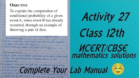 Maths Lab Activity 27 Class 12// Maths Lab Practical Class 12//Activity Solution// CBSE board #file