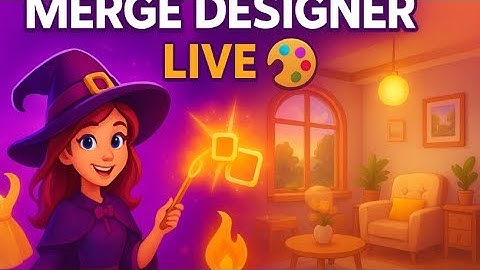 🎨 Merge Designer LIVE | Decor & Story Gameplay ✨ | Creative Merge + Makeover + Design Fun 🔥