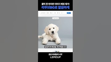 클릭 한 번으로 완성되는 이미지, 리무브BG로 해결하세요. #리무브BG #removebg #이미지배경제거