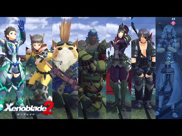 Xenoblade Chronicles 2 All Drivers & Jin/Malos/Sever Idle