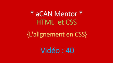 [aCAN Mentor] HTML5 et CSS3 - L