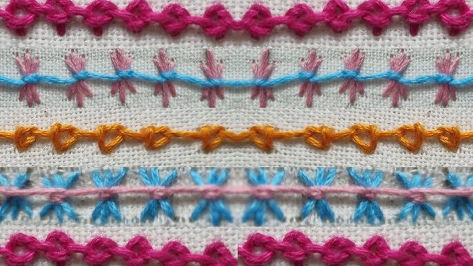 open cretan stitch - embroidery tutorial 