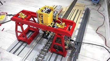 Lego train container terminal automated by Arduino WIP E21 Working on the aesthetics