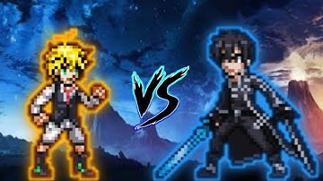 Meliodas (all form) VS Kirito V2 (3 forms) in Jump Force Mugen 😱