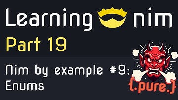 👑 Enums and {.pure.} pragma - Nim by example #9