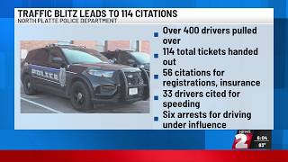 North Platte traffic blitz leads to 114 citations, fentanyl and gun seizure